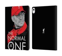 Head Case Designs Officially Licensed Liverpool Football Club Training Black Jurgen Klopp Illustrations Leather Wallet Case Compatible With Apple iPad Air 13 2024/2025