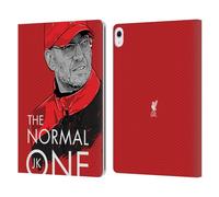 Head Case Designs Officially Licensed Liverpool Football Club Training Red Jurgen Klopp Illustrations Leather Wallet Case Compatible With Apple iPad Air 13 2024/2025