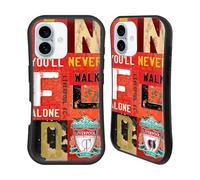 Head Case Designs Officially Licensed Liverpool Football Club Vintage Plate Anfield Crest You'Ll Never Walk Alone Hybrid Case Compatible With Apple iPhone 16