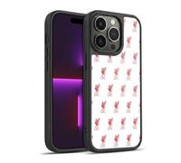 Head Case Designs Officially Licensed Liverpool Football Club White Crest & Liverbird Patterns 1 Gel Armour Case [Military Grade Protection] Compatible With Apple iPhone 14 Pro