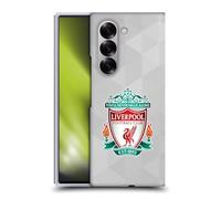 Head Case Designs Officially Licensed Liverpool Football Club White Geometric 1 Crest 1 Hard Back Case Compatible With Samsung Galaxy Z Fold6