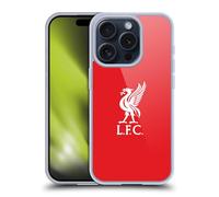 Head Case Designs Officially Licensed Liverpool Football Club White Logo In Red Liver Bird Soft Gel Case Compatible With Apple iPhone 15 Pro