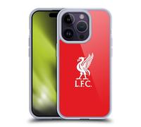 Head Case Designs Officially Licensed Liverpool Football Club White Logo In Red Liver Bird Soft Gel Case Compatible With Apple iPhone 14 Pro