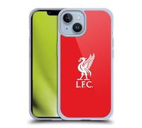 Head Case Designs Officially Licensed Liverpool Football Club White Logo In Red Liver Bird Soft Gel Case Compatible With Apple iPhone 14