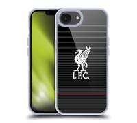 Head Case Designs Officially Licensed Liverpool Football Club White On Black Kit Liver Bird Gel Case [Military Grade Protection] Compatible with Apple iPhone 16e and Compatible with MagSafe