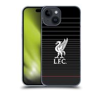Head Case Designs Officially Licensed Liverpool Football Club White On Black Kit Liver Bird Hard Back Case Compatible With Apple iPhone 15