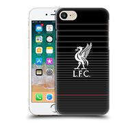 Head Case Designs Officially Licensed Liverpool Football Club White On Black Kit Liver Bird Hard Back Case Compatible With Apple iPhone 7/8 / SE 2020 & 2022