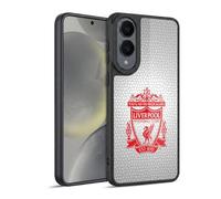 Head Case Designs Officially Licensed Liverpool Football Club White Pixel 2 Crest 2 Gel Armour Case [Military Grade Protection] Compatible With Samsung Galaxy S25 Edge