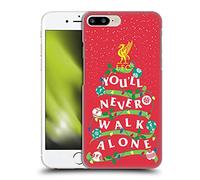 Head Case Designs Officially Licensed Liverpool Football Club You'll Never Walk Alone Festive Christmas Hard Back Case Compatible With Apple iPhone 7 Plus/iPhone 8 Plus