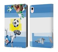 Head Case Designs Officially Licensed Looney Tunes Argentina Taz & Bugs Bunny Flag Graphics Leather Wallet Case Compatible With Apple iPad mini (2021/2024)