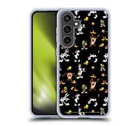 Head Case Designs Officially Licensed Looney Tunes Black Patterns Gel Case [Military Grade Protection] Compatible with Samsung Galaxy S24 FE and Compatible with MagSafe