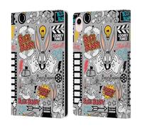 Head Case Designs Officially Licensed Looney Tunes Bugs Bunny Graphics and Characters Leather Wallet Case Compatible With Apple iPad mini (2021/2024)