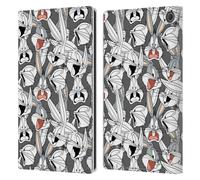 Head Case Designs Officially Licensed Looney Tunes Bugs Bunny Patterns Leather Wallet Case Compatible With Amazon Fire Max 11 2023