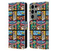 Head Case Designs Officially Licensed Looney Tunes Comics Patterns Leather Wallet Case Compatible With Samsung Galaxy S23 Ultra 5G