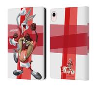 Head Case Designs Officially Licensed Looney Tunes England Taz & Bugs Bunny Flag Graphics Leather Wallet Case Compatible With Apple iPad mini (2021/2024)