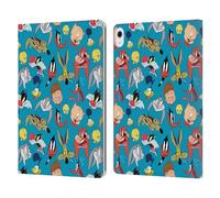 Head Case Designs Officially Licensed Looney Tunes Head Shots Patterns Leather Wallet Case Compatible With Apple iPad Air 13 2024/2025