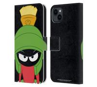 Head Case Designs Officially Licensed Looney Tunes Marvin The Martian Characters Leather Wallet Case Compatible With Apple iPhone 15 Plus