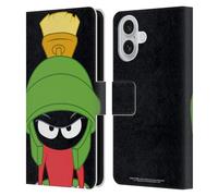 Head Case Designs Officially Licensed Looney Tunes Marvin The Martian Characters Leather Wallet Case Compatible With Apple iPhone 16
