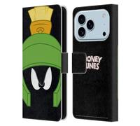 Head Case Designs Officially Licensed Looney Tunes Marvin The Martian Full Face Leather Wallet Case Compatible With Apple iPhone 17 Pro