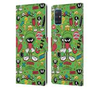 Head Case Designs Officially Licensed Looney Tunes Marvin The Martian Graphics and Characters Leather Wallet Case Compatible With Samsung Galaxy A51 (2019)