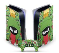 Head Case Designs Officially Licensed Looney Tunes Marvin The Martian Graphics and Characters Vinyl Faceplate Sticker Gaming Skin Decal Cover Compatible With PS5 Disc Console & DualSense