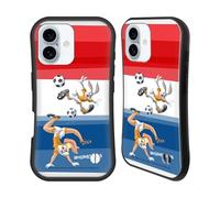 Head Case Designs Officially Licensed Looney Tunes Netherlands Lola & Bugs Bunny Flag Graphics Hybrid Case Compatible With Apple iPhone 16