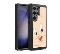 Head Case Designs Officially Licensed Looney Tunes Porky Pig Full Face Ultra-Armoured Shockproof Case [Military Grade Protection] Compatible With Samsung Galaxy S23 Ultra 5G