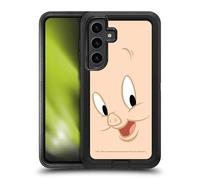 Head Case Designs Officially Licensed Looney Tunes Porky Pig Full Face Ultra-Armoured Shockproof Case [Military Grade Protection] Compatible With Samsung Galaxy S24+ 5G
