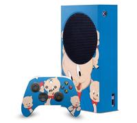 Head Case Designs Officially Licensed Looney Tunes Porky Pig Graphics and Characters Game Console Wrap and Game Controller Skin Bundle Compatible With Xbox Series S