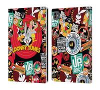 Head Case Designs Officially Licensed Looney Tunes Sticker Collage Graphics and Characters Leather Wallet Case Compatible With Apple iPad Pro 11 M4/M5 2024/2025