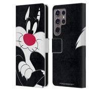 Head Case Designs Officially Licensed Looney Tunes Sylvester The Cat Characters Leather Wallet Case Compatible With Samsung Galaxy S24 Ultra 5G