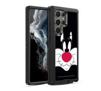 Head Case Designs Officially Licensed Looney Tunes Sylvester The Cat Full Face Ultra-Armoured Shockproof Case [Military Grade Protection] Compatible With Samsung Galaxy S22 Ultra 5G