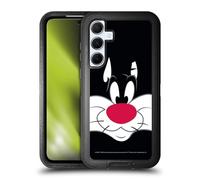 Head Case Designs Officially Licensed Looney Tunes Sylvester The Cat Full Face Ultra-Armoured Shockproof Case [Military Grade Protection] Compatible With Samsung Galaxy A55 5G