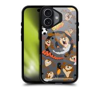Head Case Designs Officially Licensed Looney Tunes Tasmanian Devil Character Art Black Shockproof Bumper Case [Military Grade Protection] Compatible with Apple iPhone 17 and Compatible with MagSafe