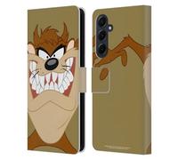 Head Case Designs Officially Licensed Looney Tunes Tasmanian Devil Characters Leather Wallet Case Compatible With Samsung Galaxy A55 5G