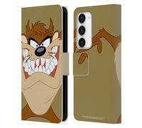Head Case Designs Officially Licensed Looney Tunes Tasmanian Devil Characters Leather Wallet Case Compatible With Samsung Galaxy S23 5G