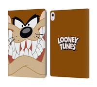 Head Case Designs Officially Licensed Looney Tunes Tasmanian Devil Full Face Leather Wallet Case Compatible With Apple iPad Air 13 2024/2025