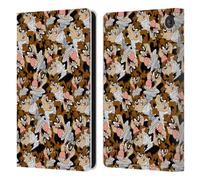 Head Case Designs Officially Licensed Looney Tunes Tasmanian Devil Patterns Leather Wallet Case Compatible With Amazon Fire 7 2022
