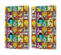 Head Case Designs Officially Licensed Looney Tunes Tiles Patterns Leather Wallet Case Compatible With Apple iPad Air 13 2024/2025