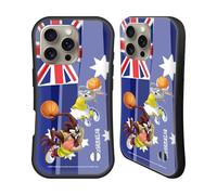 Head Case Designs Officially Licensed Looney Tunes Turkey Lola & Bugs Bunny Flag Graphics 1 Hybrid Case Compatible With Apple iPhone 16 Pro