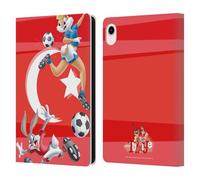 Head Case Designs Officially Licensed Looney Tunes Turkey Lola & Bugs Bunny Flag Graphics 1 Leather Wallet Case Compatible With Apple iPad mini (2021/2024)
