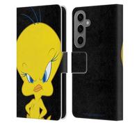 Head Case Designs Officially Licensed Looney Tunes Tweety Characters Leather Wallet Case Compatible With Samsung Galaxy S25