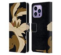 Head Case Designs Officially Licensed Looney Tunes Wile E. Coyote Characters Leather Wallet Case Compatible With Apple iPhone 14 Pro Max