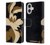 Head Case Designs Officially Licensed Looney Tunes Wile E. Coyote Characters Leather Wallet Case Compatible With Apple iPhone 16