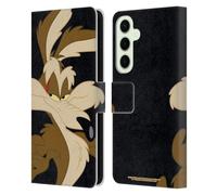 Head Case Designs Officially Licensed Looney Tunes Wile E. Coyote Characters Leather Wallet Case Compatible With Samsung Galaxy S25+