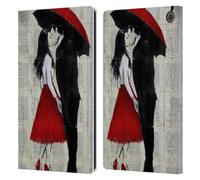 Head Case Designs Officially Licensed LouiJoverArt A New Kiss Red Ink Leather Wallet Case Compatible With Amazon Fire Max 11 2023