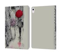 Head Case Designs Officially Licensed LouiJoverArt Amsterdam Walk Red Ink Leather Wallet Case Compatible With Apple iPad Air 13 2024/2025