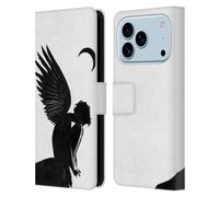 Head Case Designs Officially Licensed LouiJoverArt Angel Black And White Leather Wallet Case Compatible With Apple iPhone 17 Pro