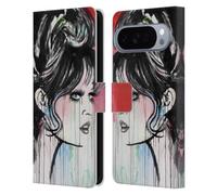 Head Case Designs Officially Licensed LouiJoverArt God Created Woman Red Ink Leather Wallet Case Compatible With Google Pixel 10 Pro XL