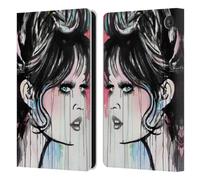 Head Case Designs Officially Licensed LouiJoverArt God Created Woman Red Ink Leather Wallet Case Compatible With Amazon Fire 7 2022